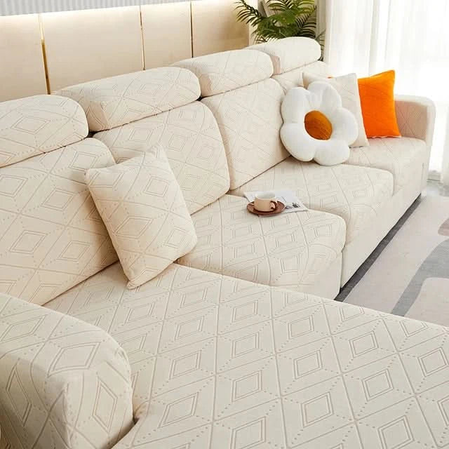 Elegant Jacquard Non-Slip Sofa Cover