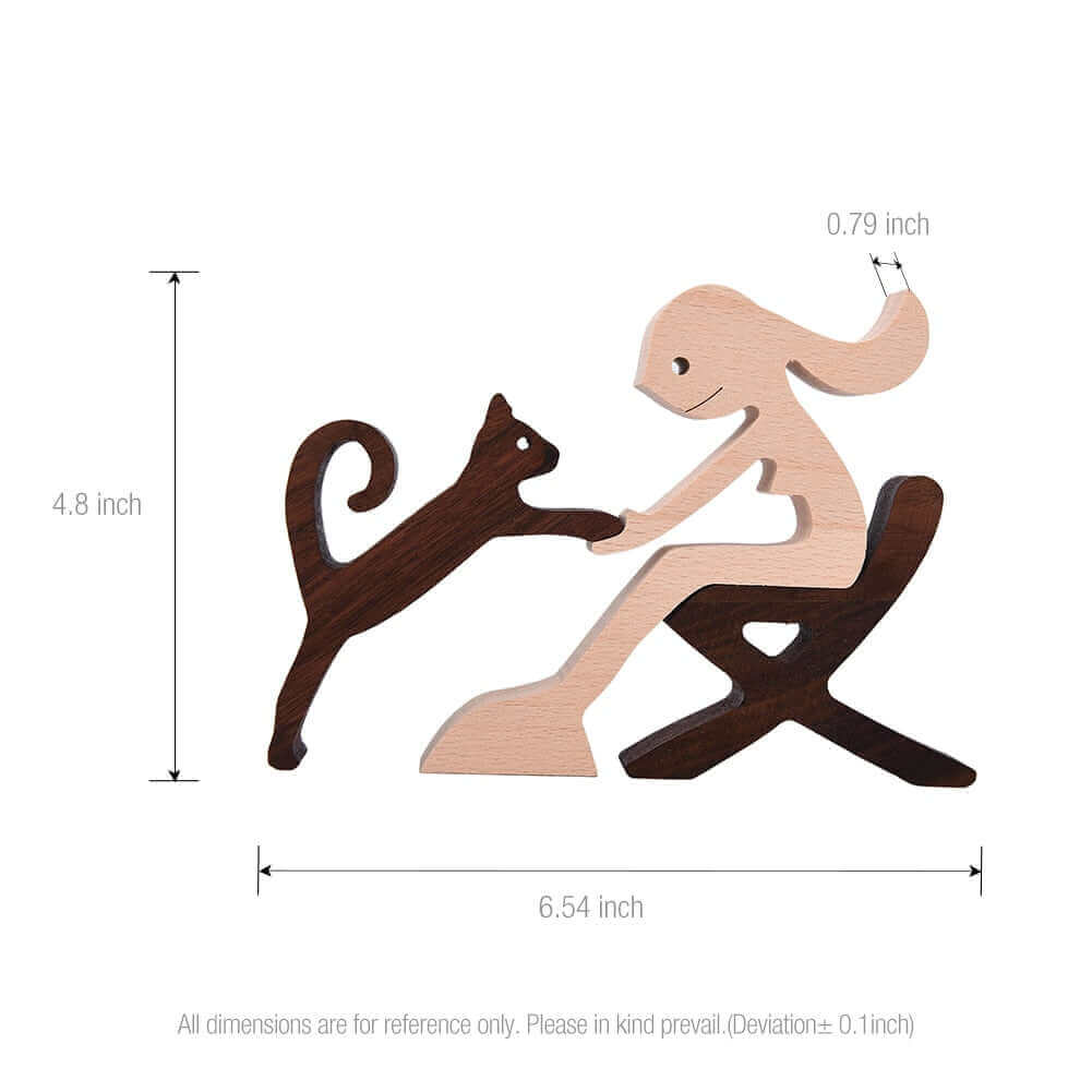 Danish Hand-Carved Wooden Animal Ornaments