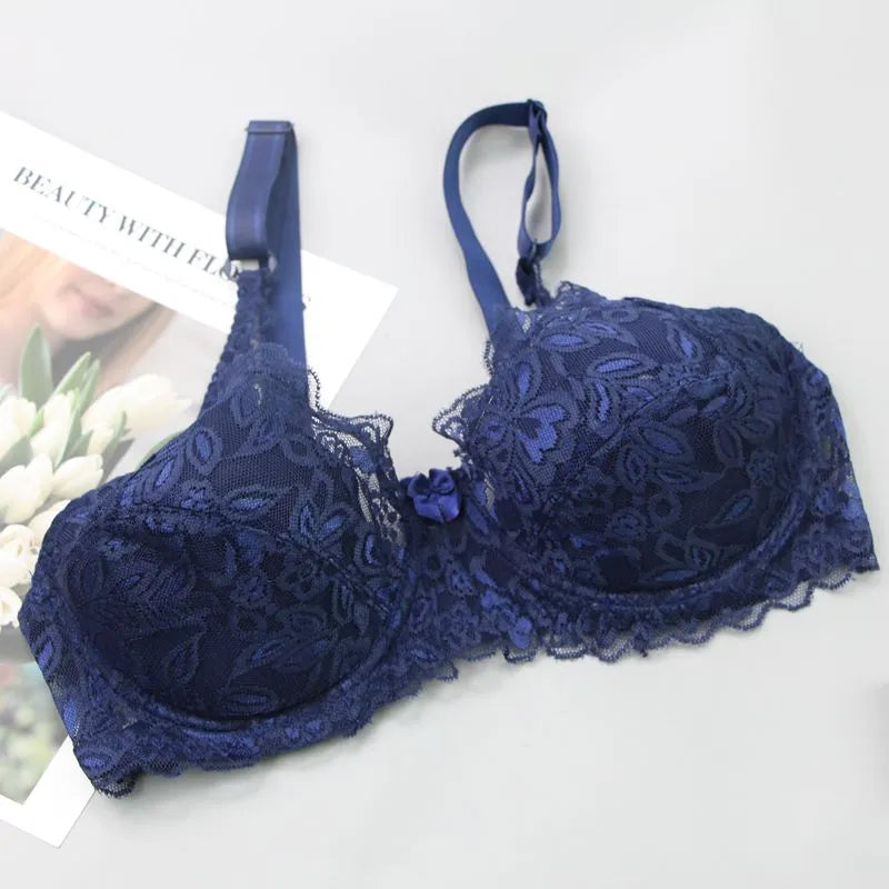 Plus Size Lace Push-Up Bra for Curvy Comfort