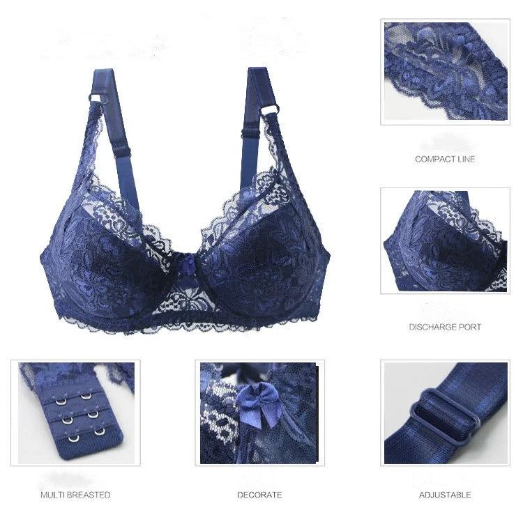 Plus Size Lace Push-Up Bra for Curvy Comfort