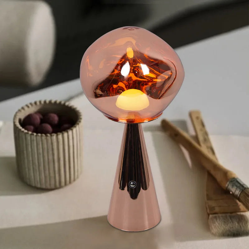 Mini Lava-Style LED Table Lamp for Living Room and Office