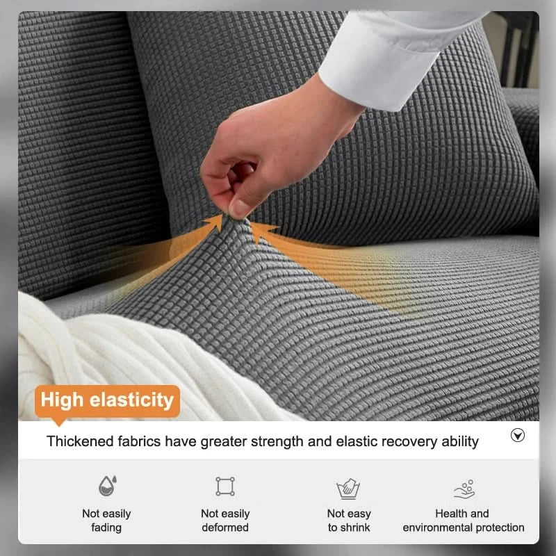 Elastic Jacquard Sofa Cover - Water-Resistant Non-Slip Stretch Fit