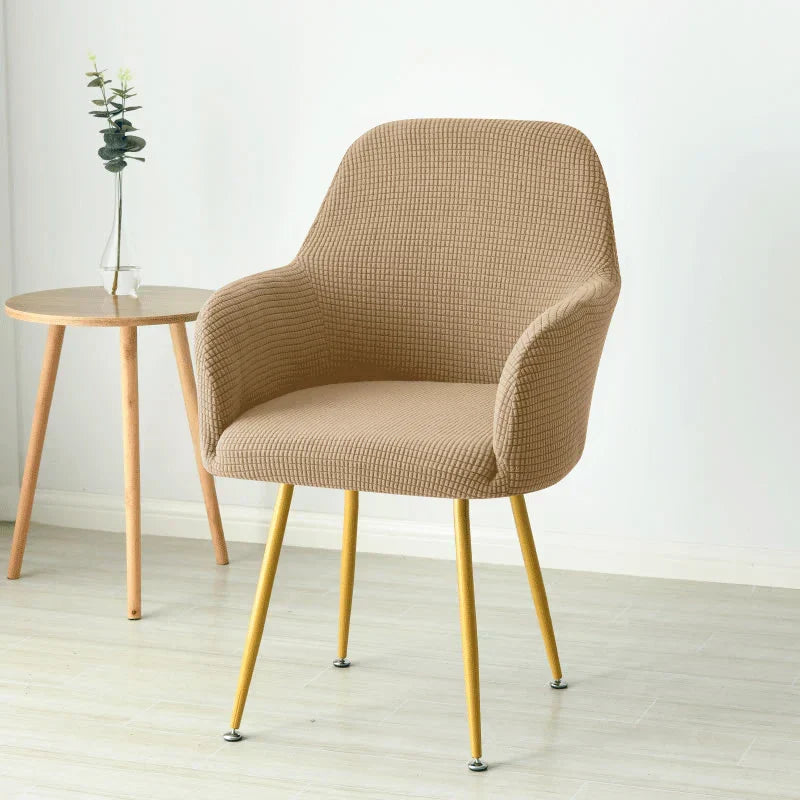 Highback Chair Cover in European Style Cotton Blend