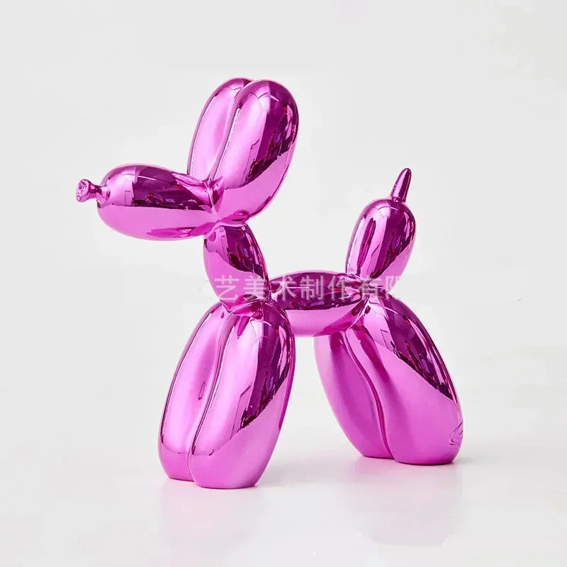 Nordic Resin Balloon Dog Sculpture Modern Art Figure