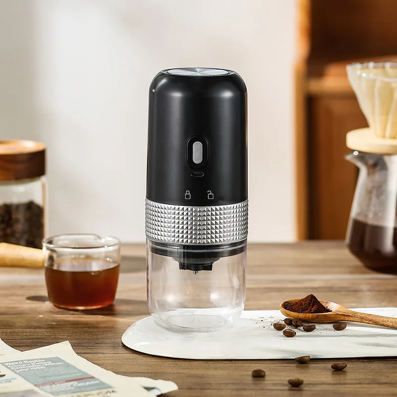 Electric Ceramic Coffee Grinder with USB Rechargeable Battery