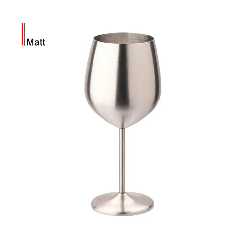 Stainless Steel Wine Goblet - Elegant and Durable 16.9oz