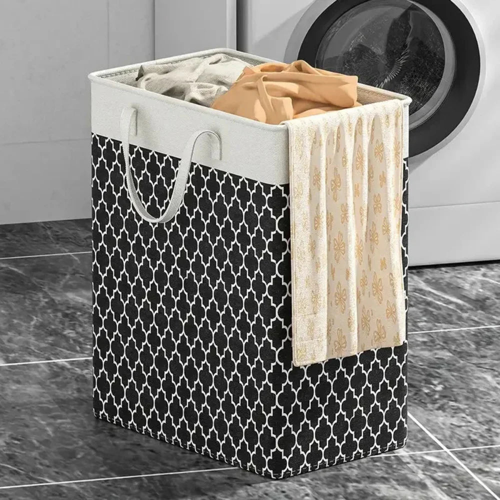 75L Waterproof Foldable Laundry Basket with Handles