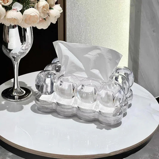 Artistic Acrylic Tissue Box with Modern Design