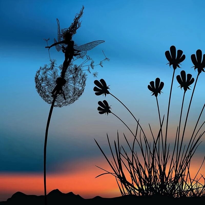 Fairy Garden Sculptures - Enchanting Dancing Fairies and Dandelions