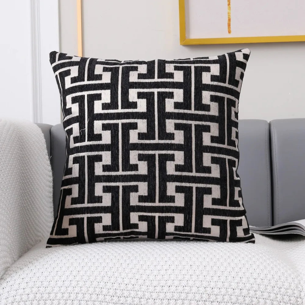 Striped Country Style Cushion Cover 18x18 Inch