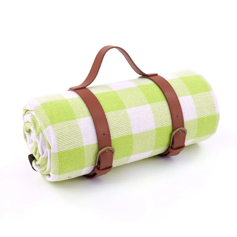 Waterproof Picnic Blanket with Soft Foam Filling and Carry Handles