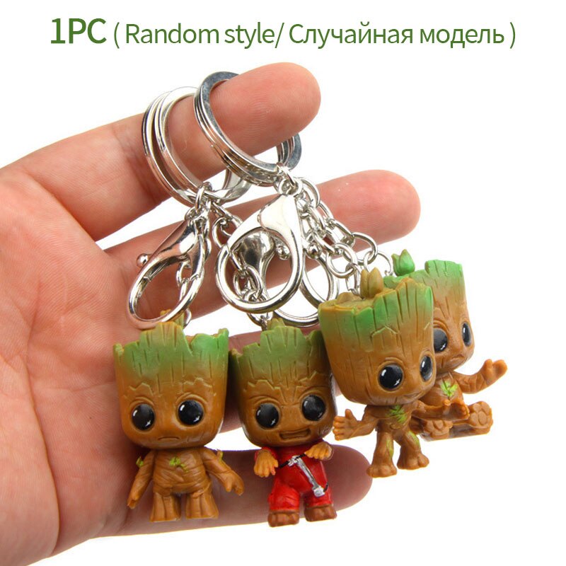 Miniature Groot Figure - Playful Resin Office Decor
