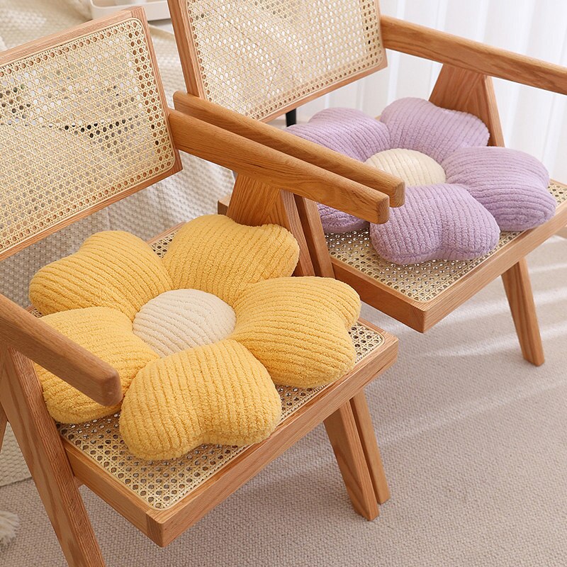 Fluffy Clover Flower Decorative Pillow