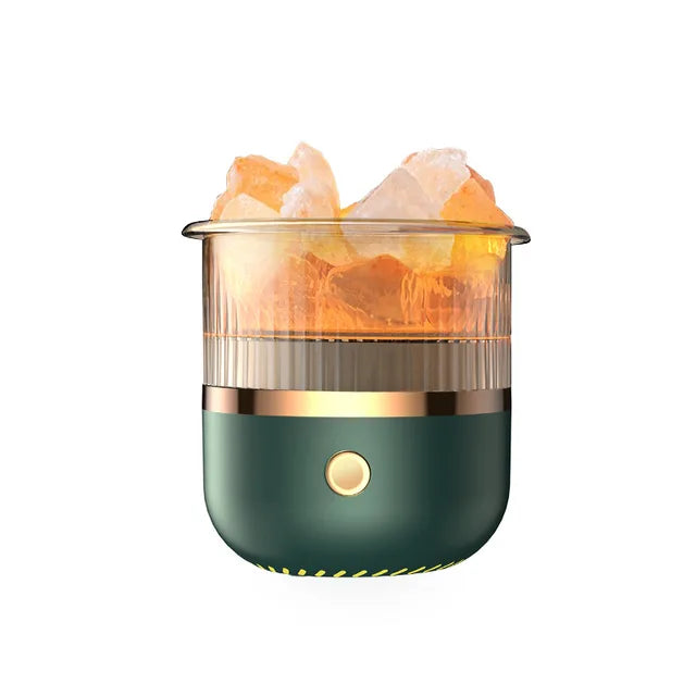 Himalayan Salt Lamp Diffuser with LED Lights and Ultrasonic Humidifier