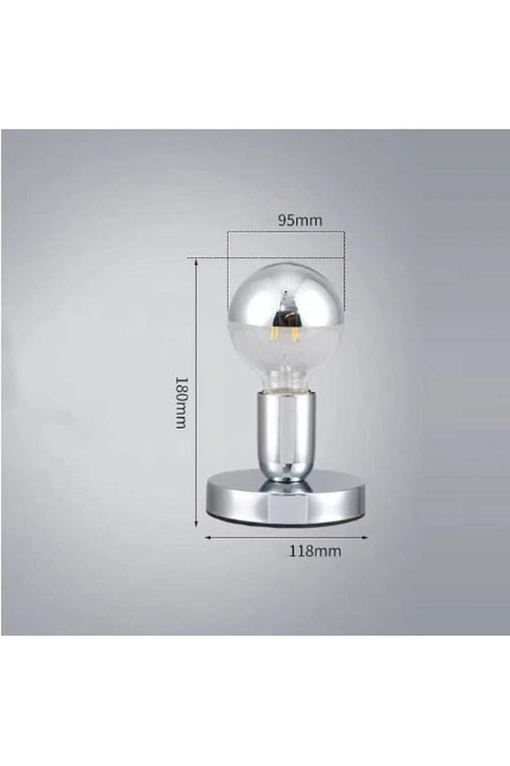 Chrome Stackable Orb Table Lamp
