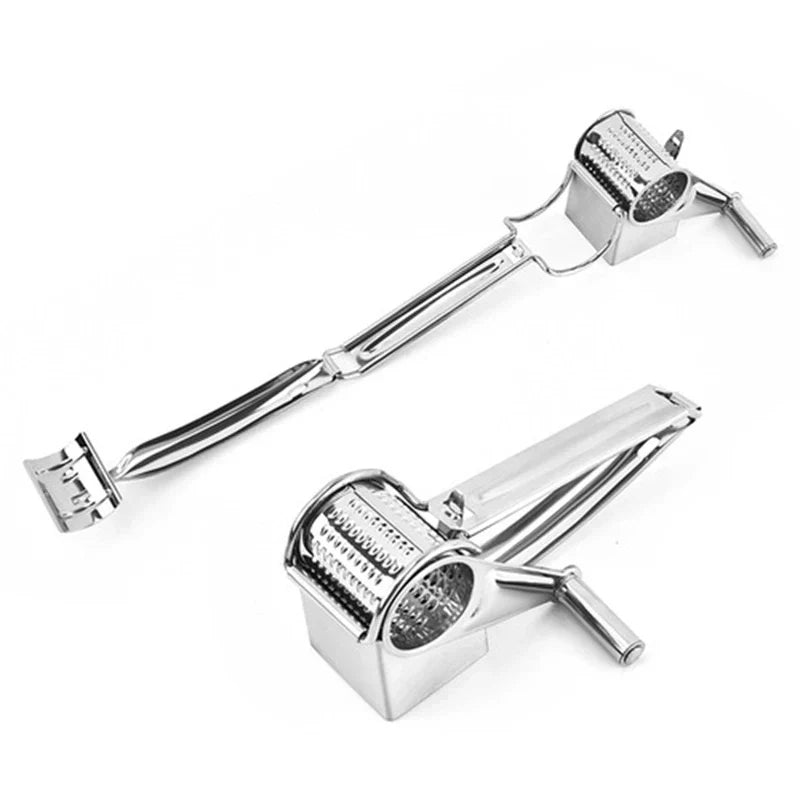 Stainless Steel Hand Grater with Rotating Mechanism