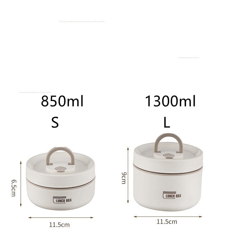Insulated Stainless Steel Lunch Box with Leak-Resistant Seal