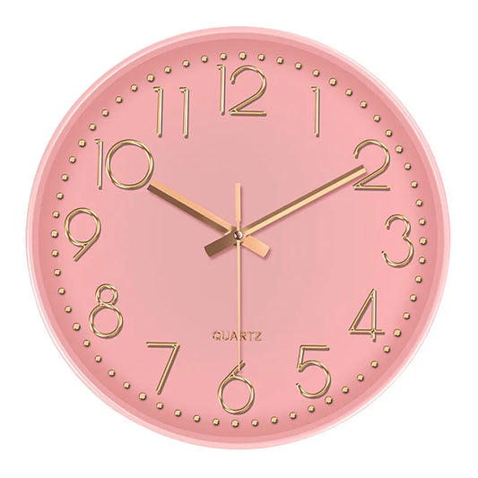 Minimalist 20 cm Nordic Wall Clock in Plastic and Glass