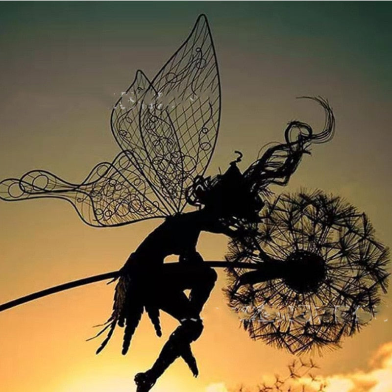 Fairy Garden Sculptures - Enchanting Dancing Fairies and Dandelions