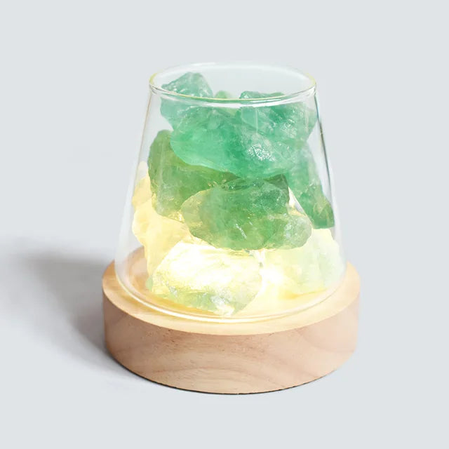 Himalayan Salt Lamp with Essential Oil Diffuser and Rechargeable Battery