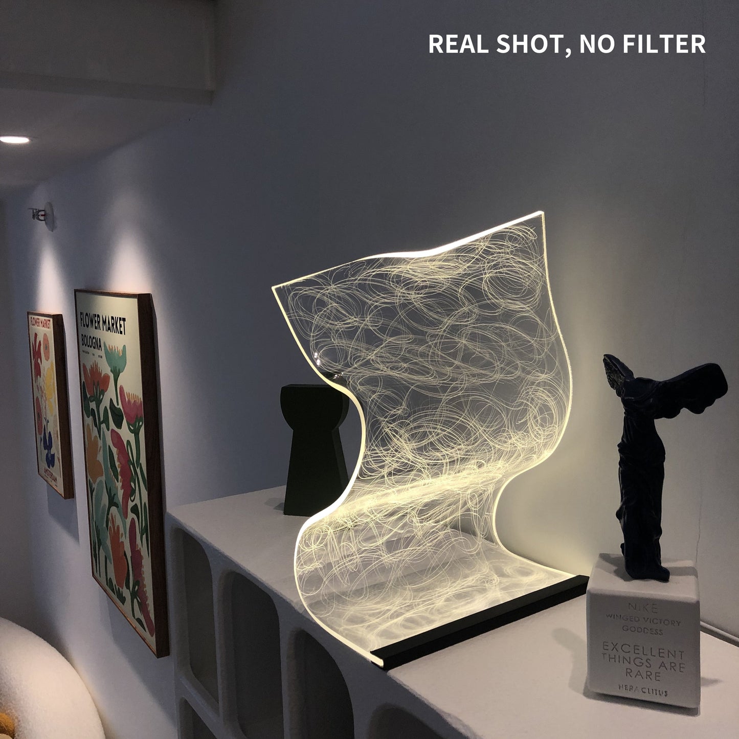 Artsy LED Glass Table Lamp - Mini & Regular Sizes