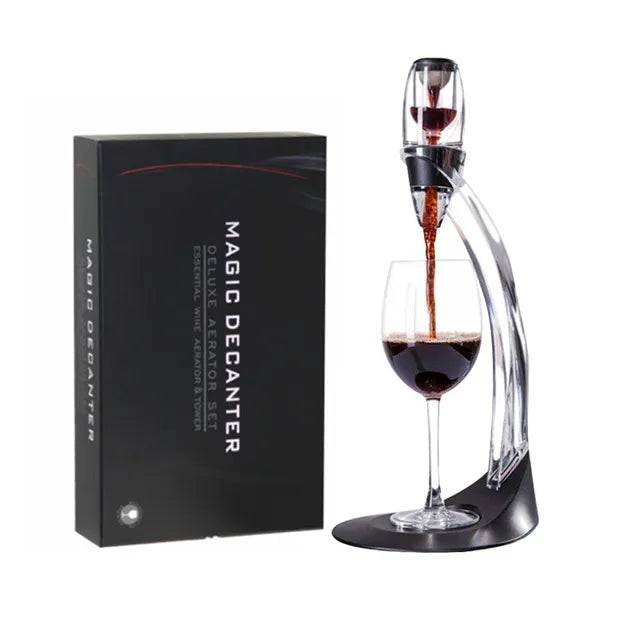 Wine Aerator and Decanter Set with Filters and Air Purifier