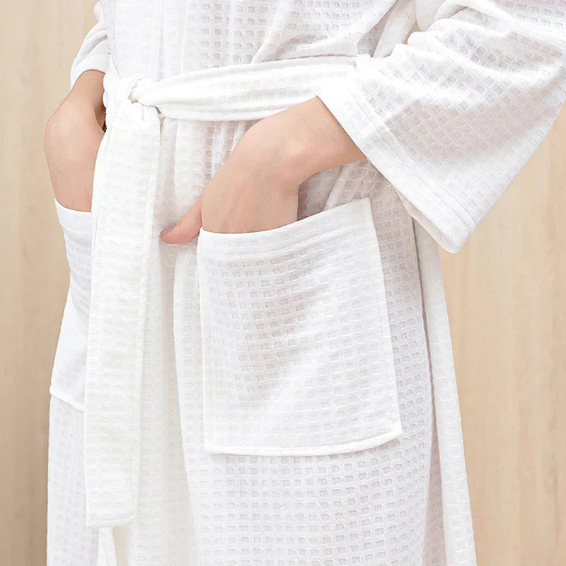 Couples V-Neck Bathrobe with Pockets