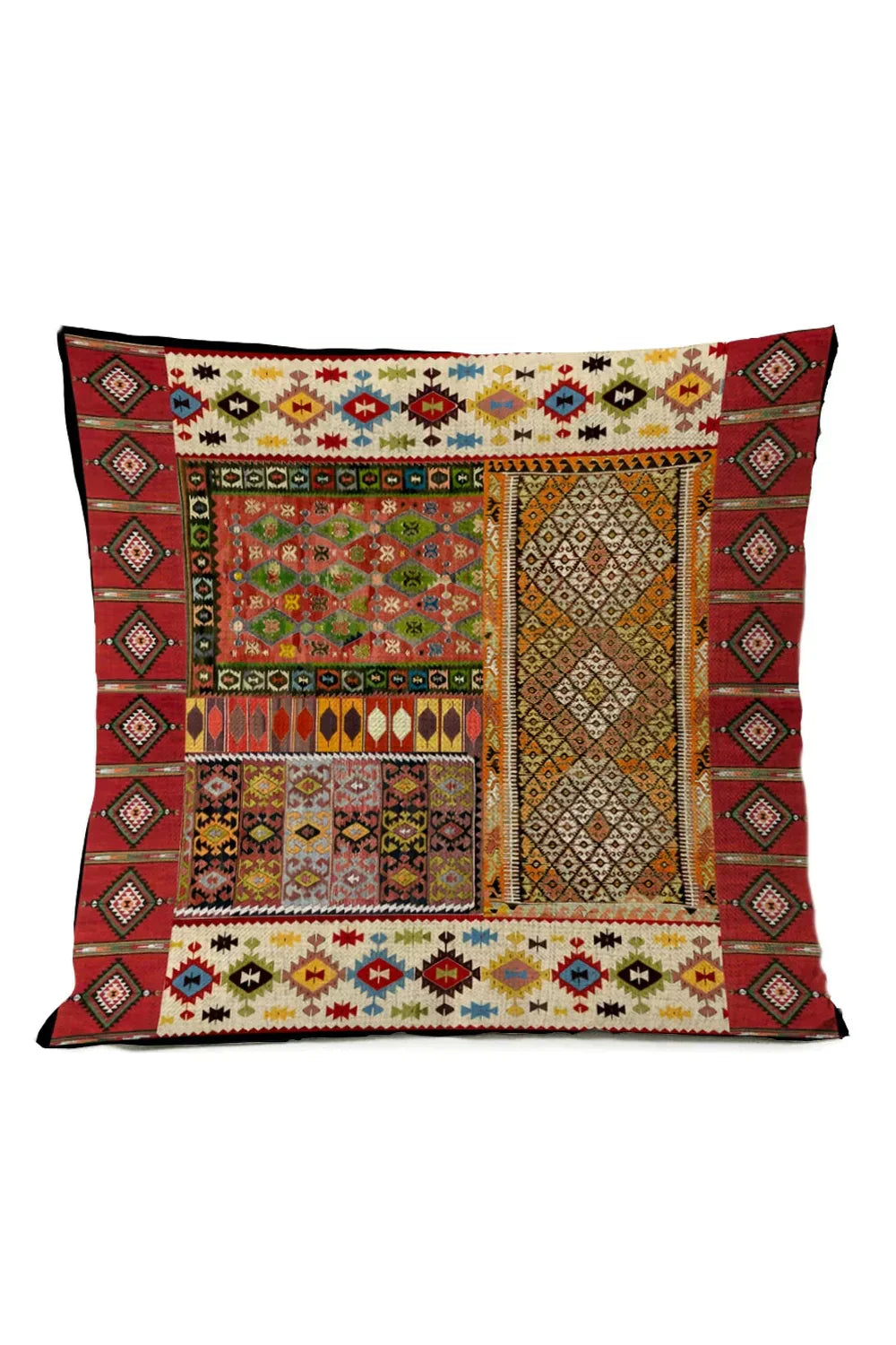Ethnic Tribal Cotton-Linen Pillowcase