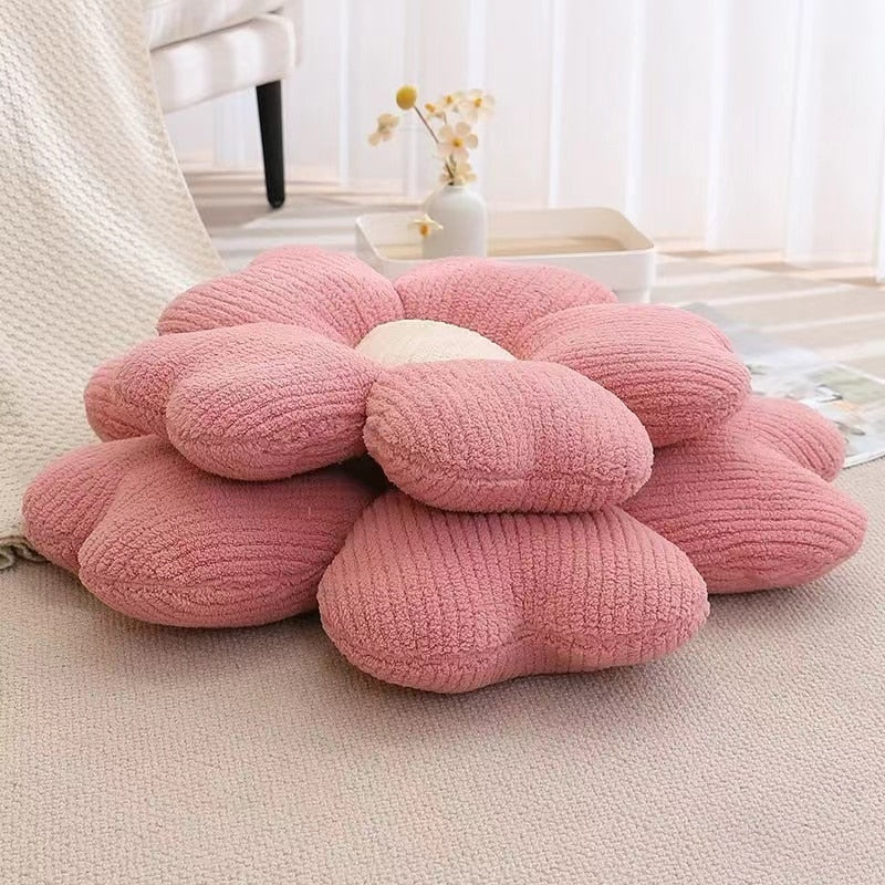 Fluffy Clover Flower Decorative Pillow