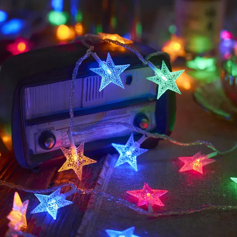 LED Star String Lights for Indoor and Outdoor Decoration