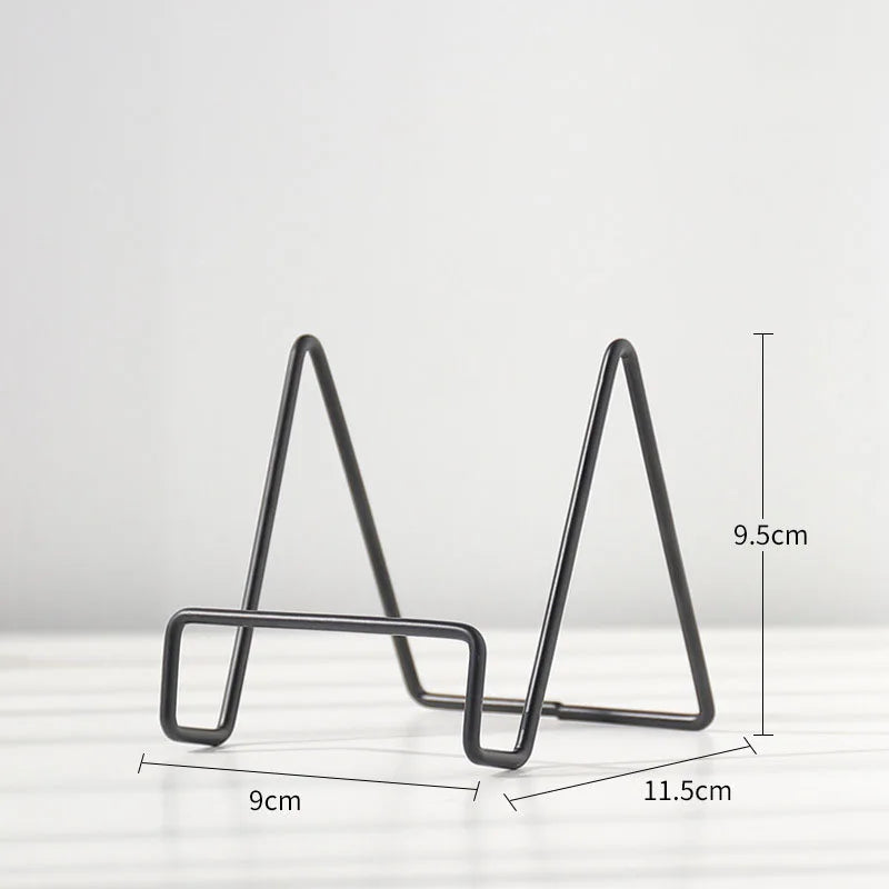 Forged Iron Multi-Use Display Stand in Vintage Scandinavian Style