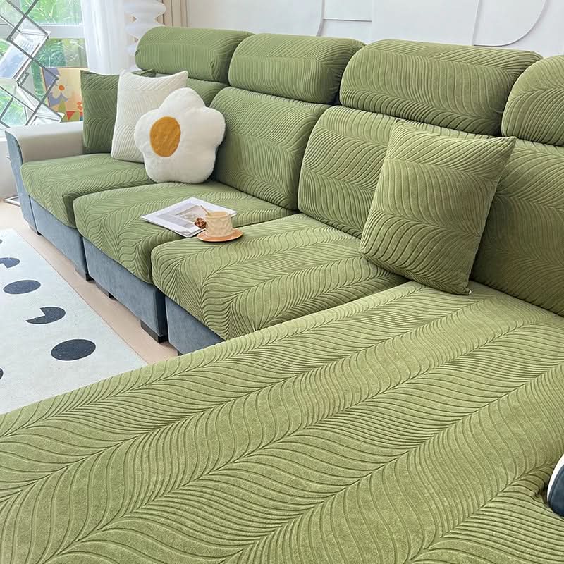 Elegant Jacquard Non-Slip Sofa Cover in Premium Polyester