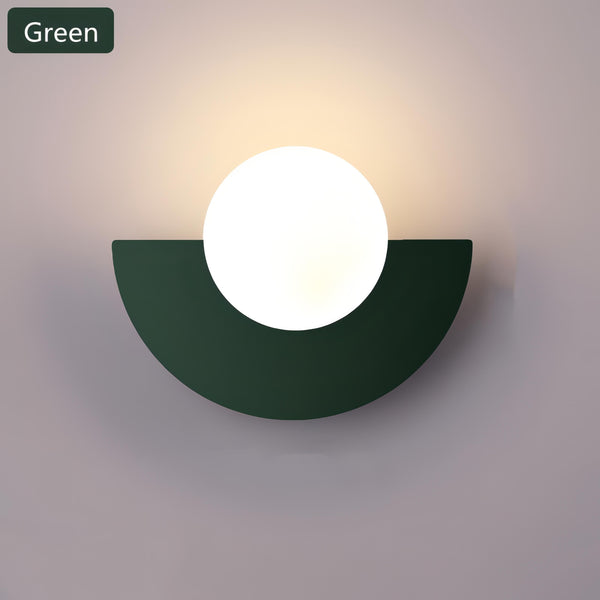 Nordic Half-Circle LED Wall Lamp in 6 Colors