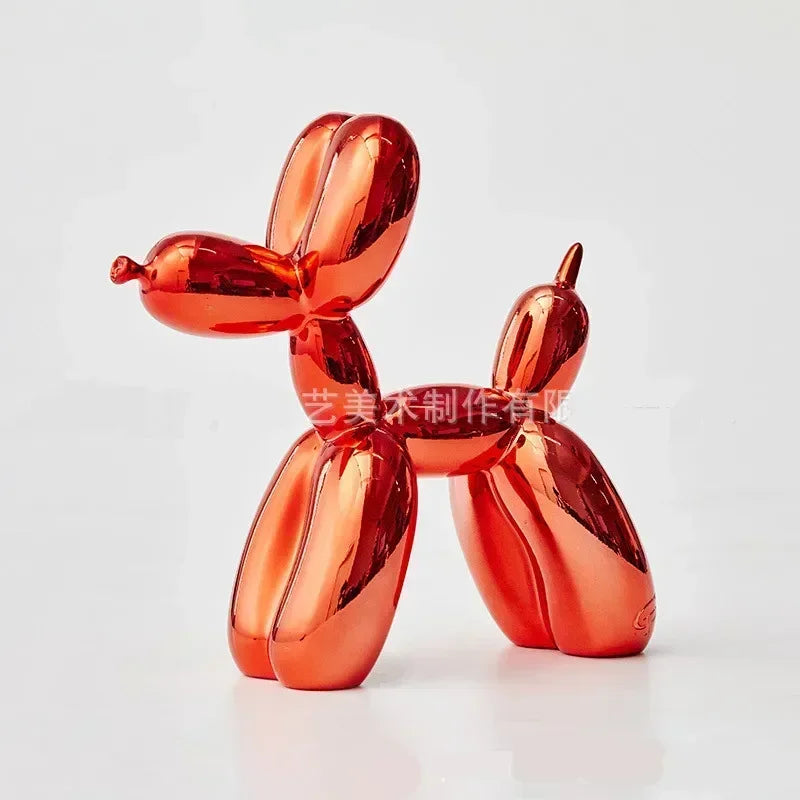 Nordic Resin Balloon Dog Sculpture Modern Art Figure