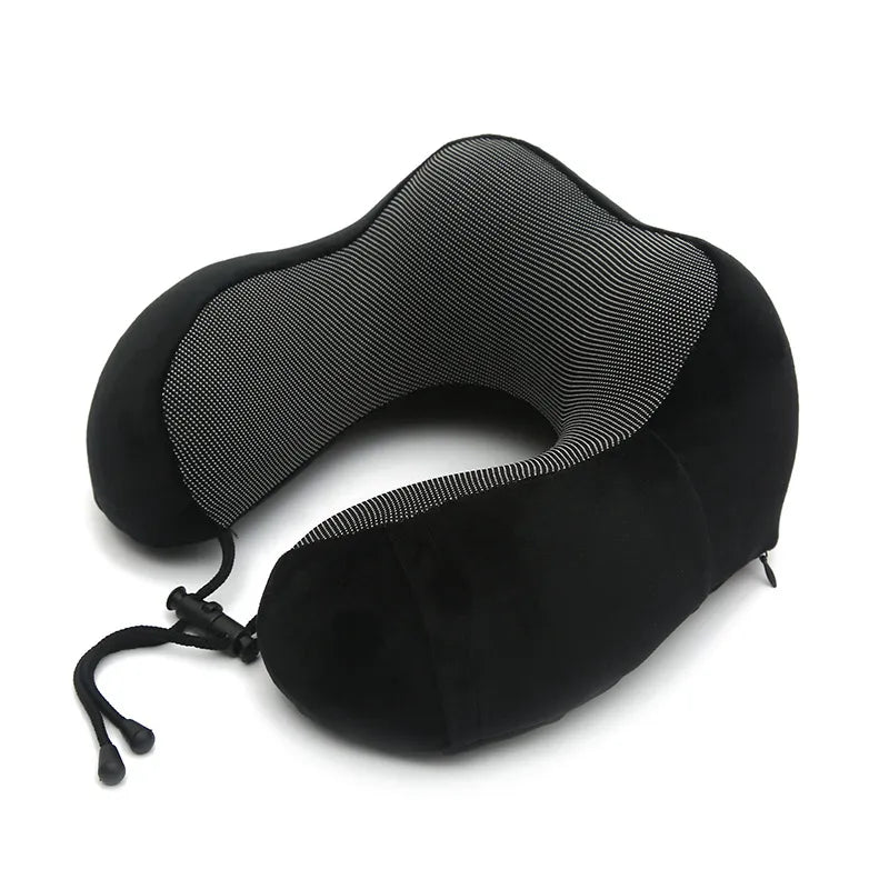 U-Shaped Memory Foam Neck Pillow for Travel and Sleep