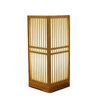 Zen-Inspired Bamboo Table Lamp with Soft Ambient Light