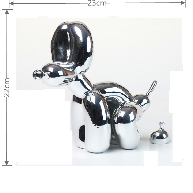 Balloon Dog Resin Sculpture - Artistic Home Decor Figure