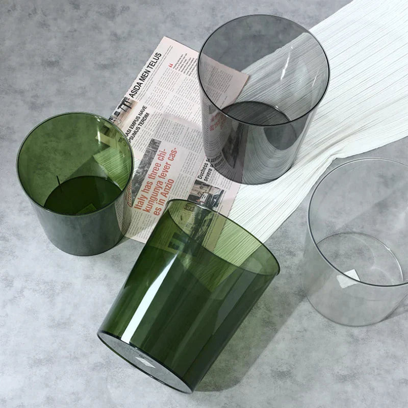 Colored Transparent Acrylic Waste Container