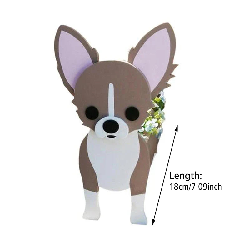 Dog-Shaped Planter - Delightful Indoor/Outdoor Flower Pot