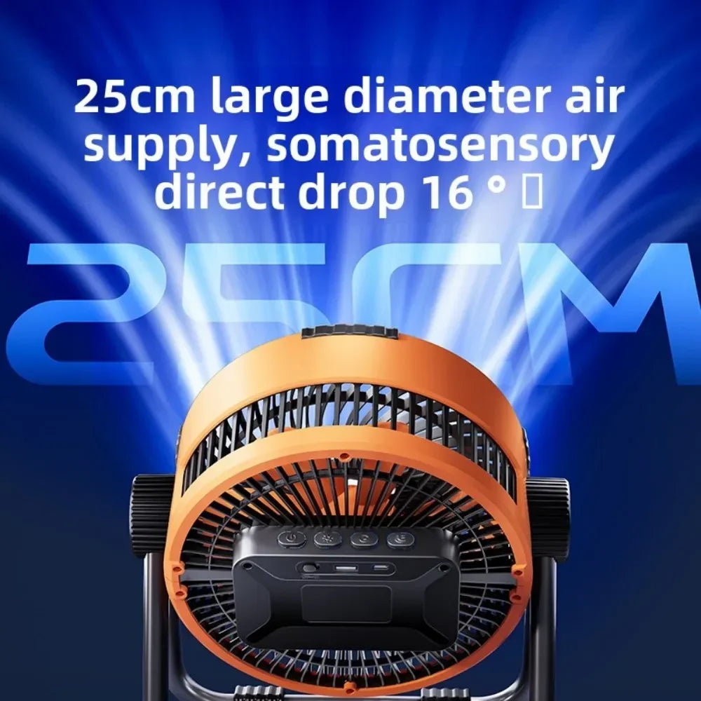 4-in-1 Rechargeable Fan and Night Light with 20000mAh Battery