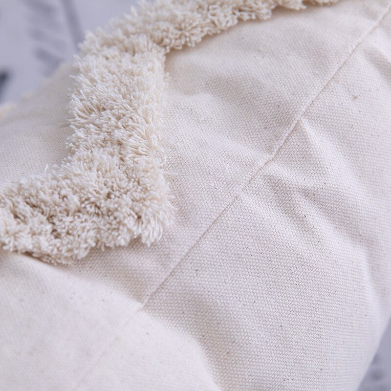Boho Decorative Pillow Covers with Tassels