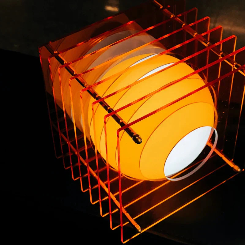 Geometric Rechargeable Table Lamp with Gentle Ambient Light