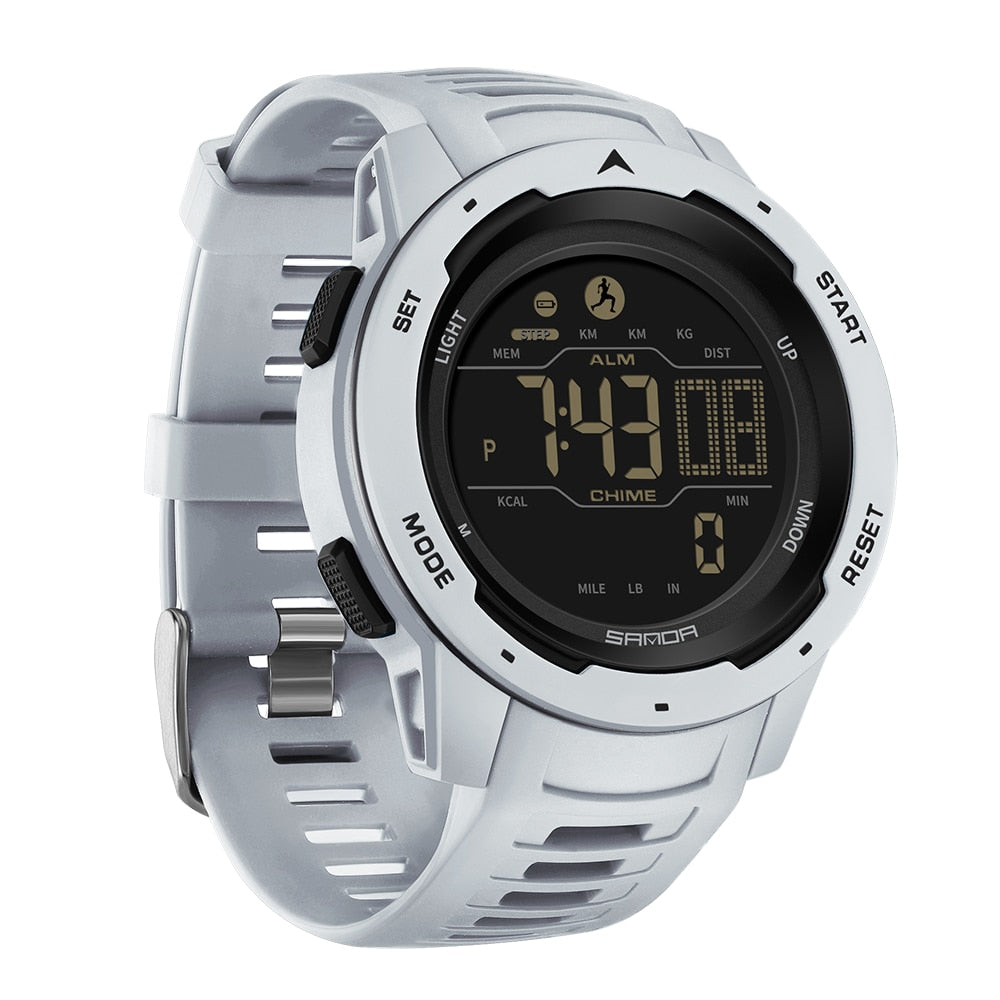 Waterproof Digital Military Pedometer Watch