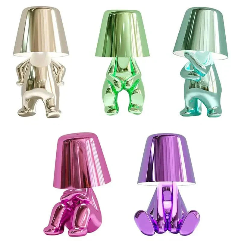 Thinker Resin LED Table Lamp - Modern Warm White Light