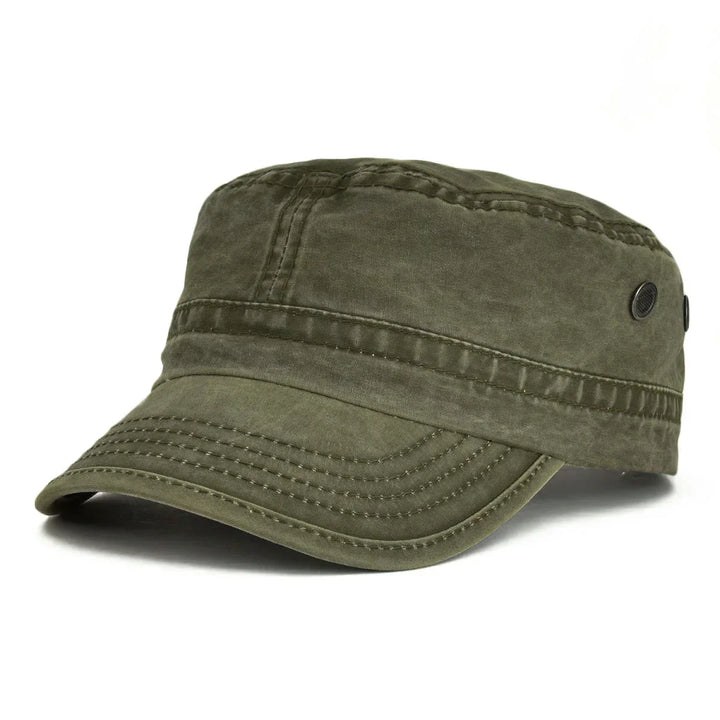 Travis | Robust vintage cap (Army Green)