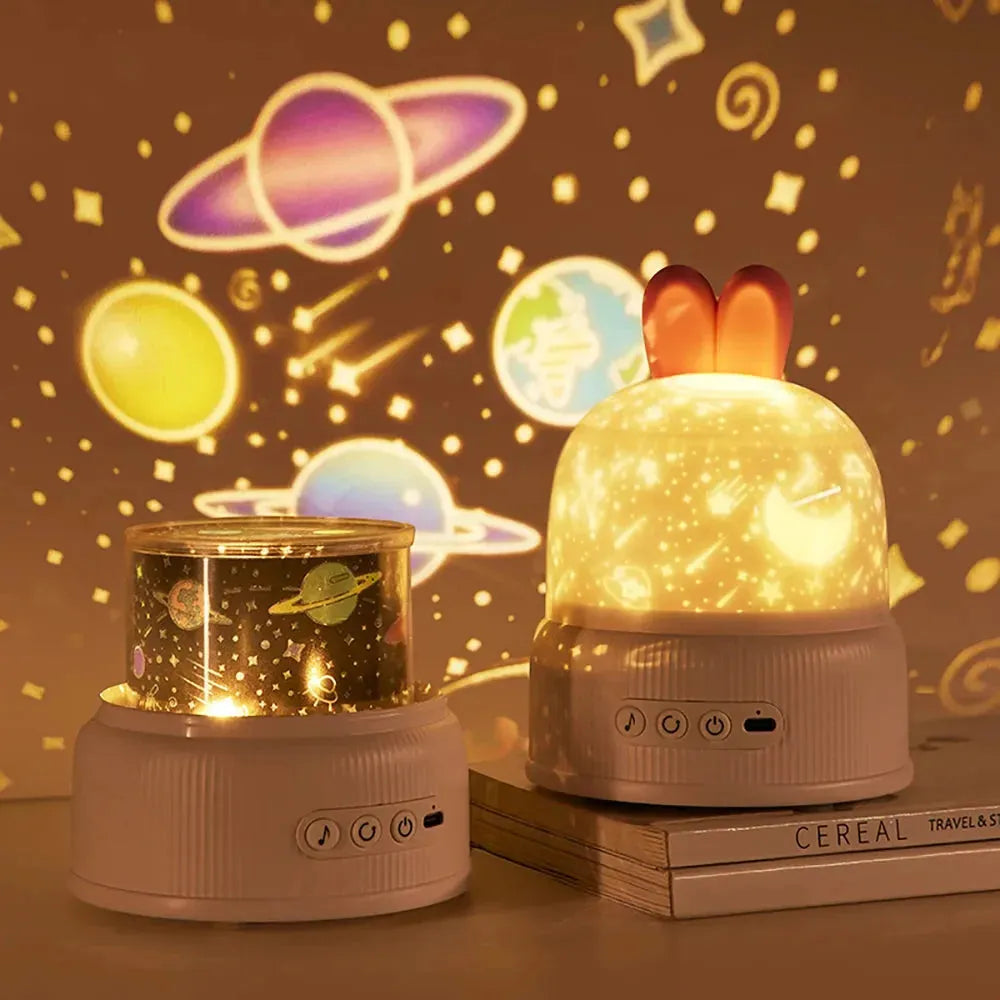 Cute Rabbit Night Light Projector for Kids