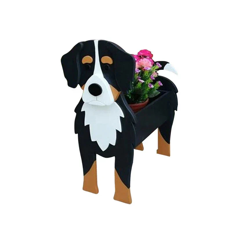 Dog-Shaped Planter - Adorable Indoor Outdoor Flower Pot