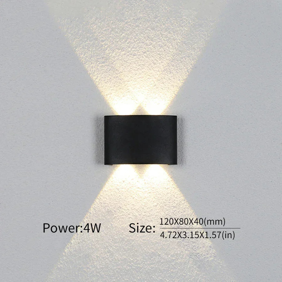 Modern LED Wall Lamp - Minimalist Aluminum Design for Indoor & Outdoor Use