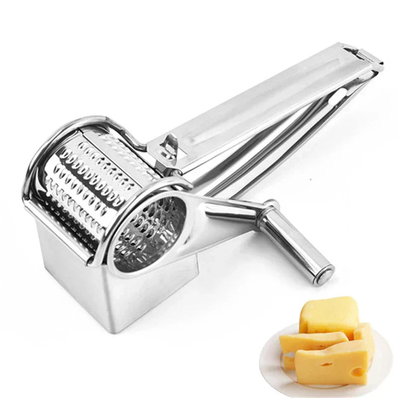 Stainless Steel Hand Grater with Rotating Mechanism