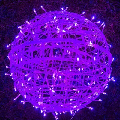 Rattan Sphere Party Lights - 8 Inch Decorative Lighting